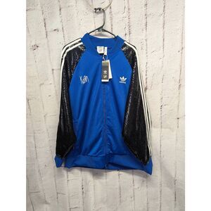 NWT KORN x ADIDAS Limited Edition Blue Full zip‎ Track Suit Jacket Sz XL